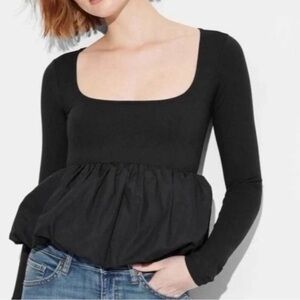 Wild Fable Babydoll Top Large